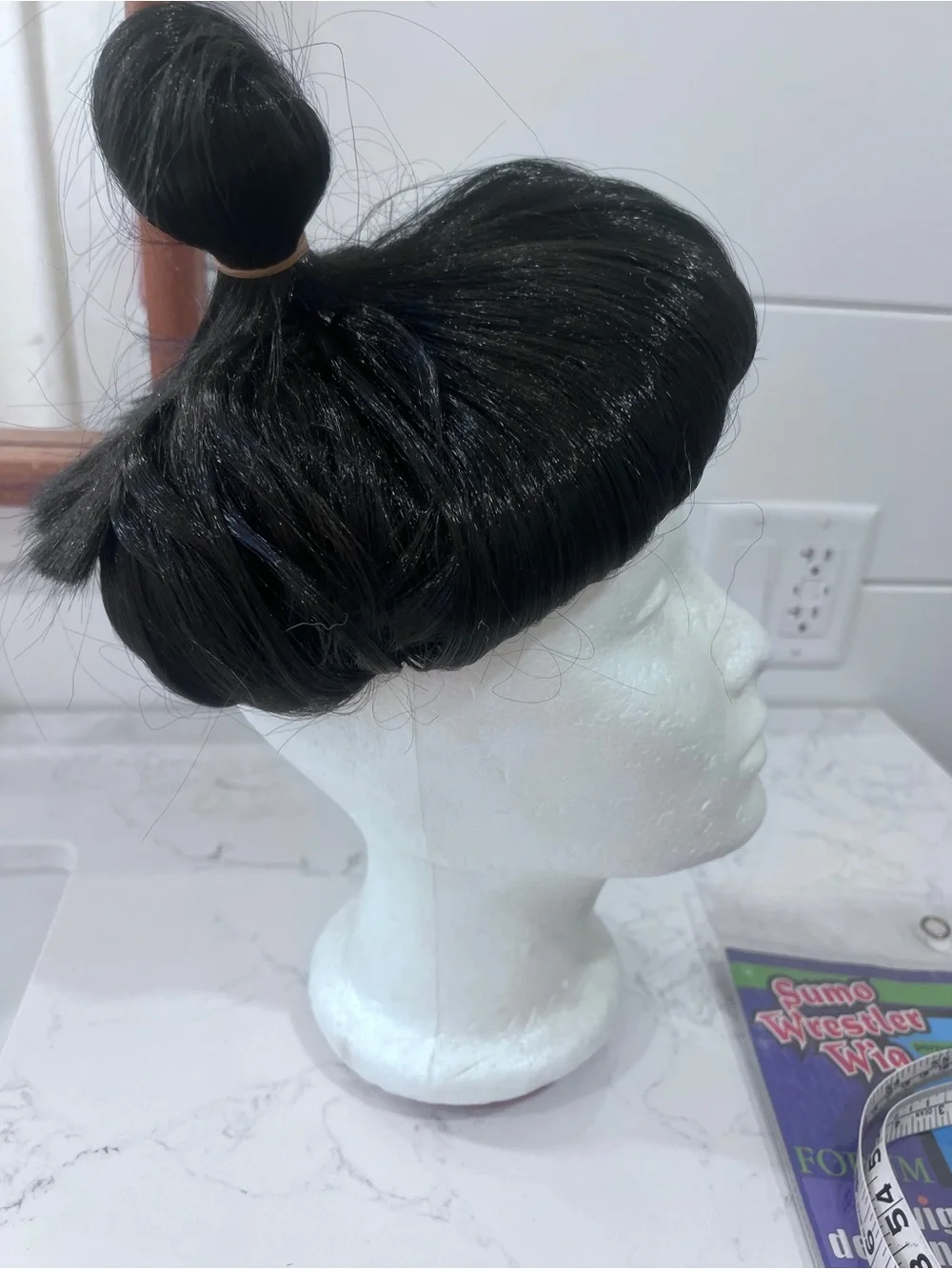 Forum Sumo Wrestler Costume Wig - Black